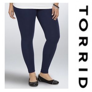 Torrid navy blue leggings size OR